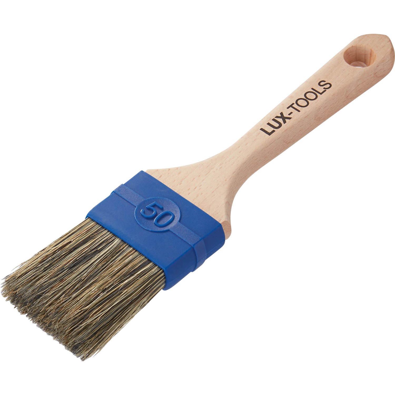 LUX-TOOLS Štětec na vosky a oleje, dřevěná rukojeť, 50 mm