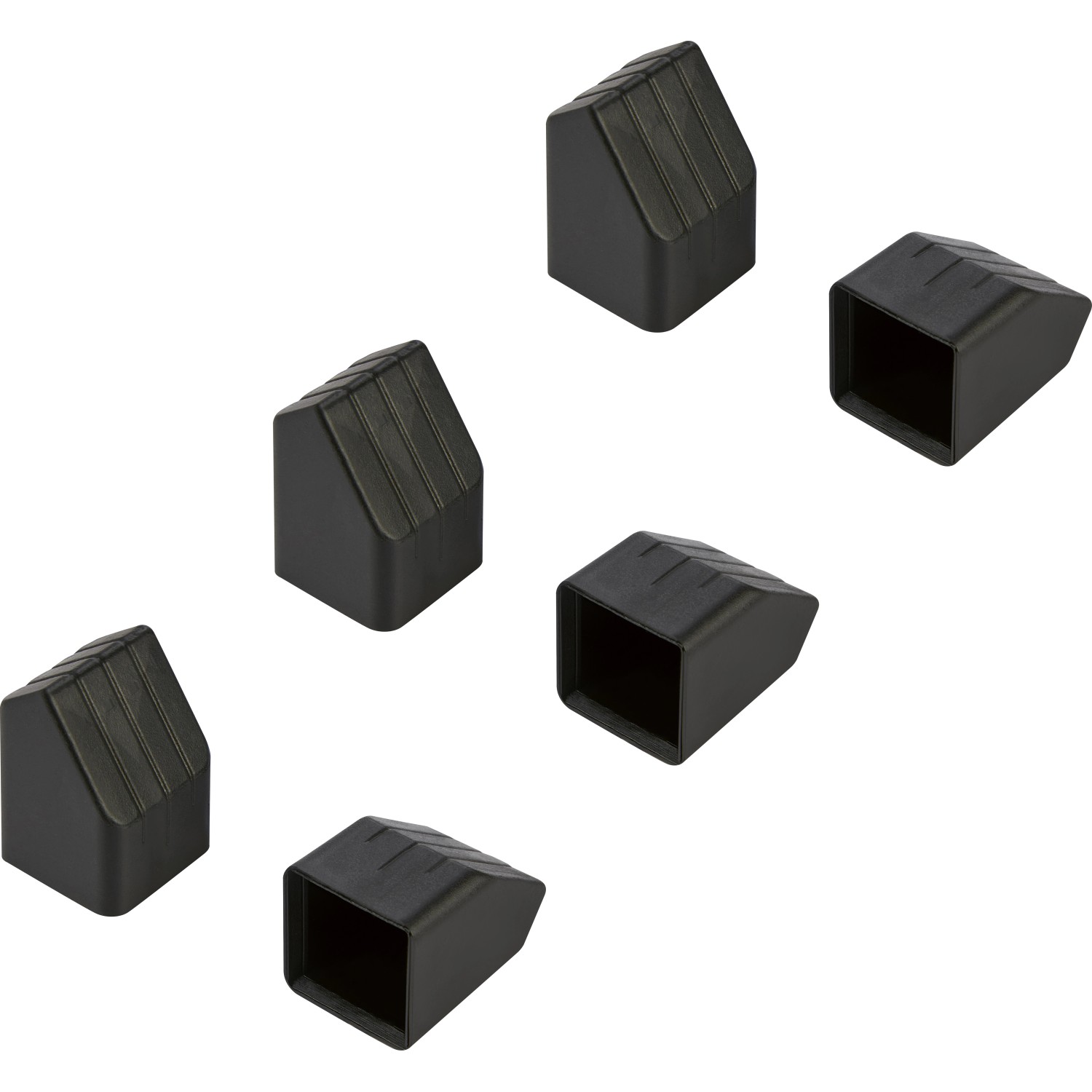 Krytky na nožičky pro campingové lehátko Gaona 28 x 28 mm, 6 ks