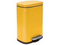 Spirella Nášlapný odpadkový koš Akira, šafránová matná, 5 l