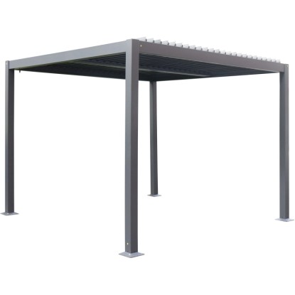 Hespéride Bioklimatická pergola Évonis, hliník/ocel, Gris Graphite, 3 × 3 m