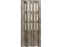 HOPA Plastové shrnovací dveře Matrix prosklené dub Sheffield 87 x 200 cm