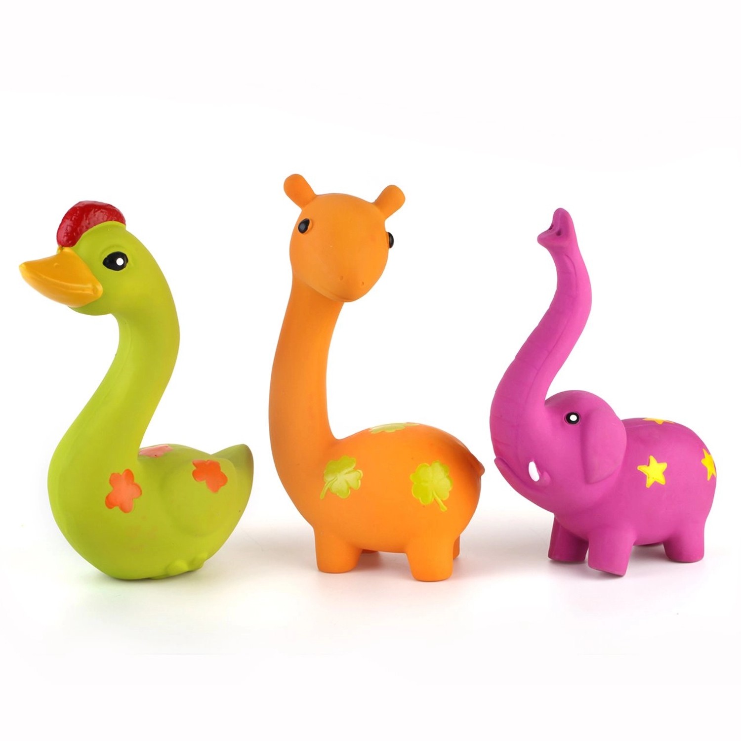 Olala Pets Pískací latexová hračka pro psa - veselé zvířátko 15 cm