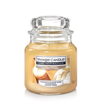 Yankee Candle Home Inspiration Svíčka, sklo, Vanilla Frosting, 88 x 65 mm