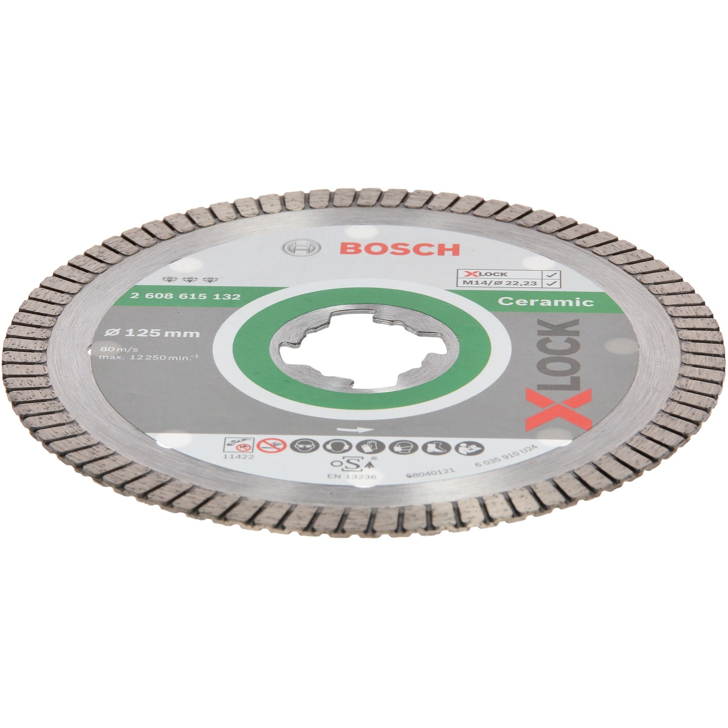 Bosch Diamantový dělící kotouč X-LOCK PRO Ceramic pr. 125 x 22,23 mm