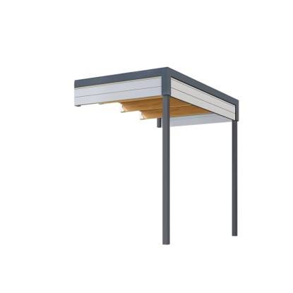 Weka Přístavba 1 pro dřevěný zahradní domek Batu 2, světle šedá, 150 x 250 cm