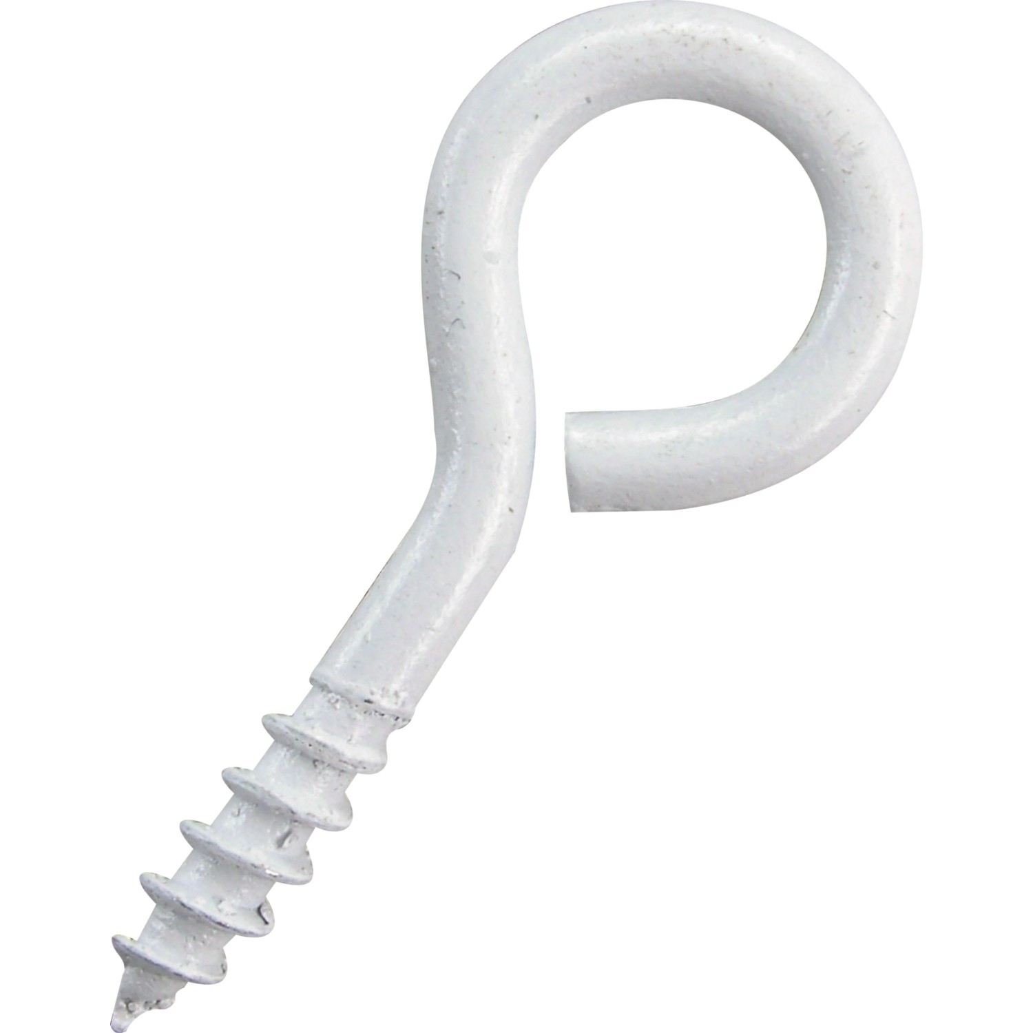 D.I.P. Oko zavřené s vrutem, bílý lak, 5 ks, 43 x 10 x 4 mm