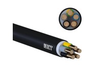 NKT Instalační kabel CYKY-J černý 5 x 4 mm2, 10 m