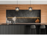 GLOBO Závěsné svítidlo MATHILDE černá/kouřová E27 40 W 170 x 170 x 1200 mm