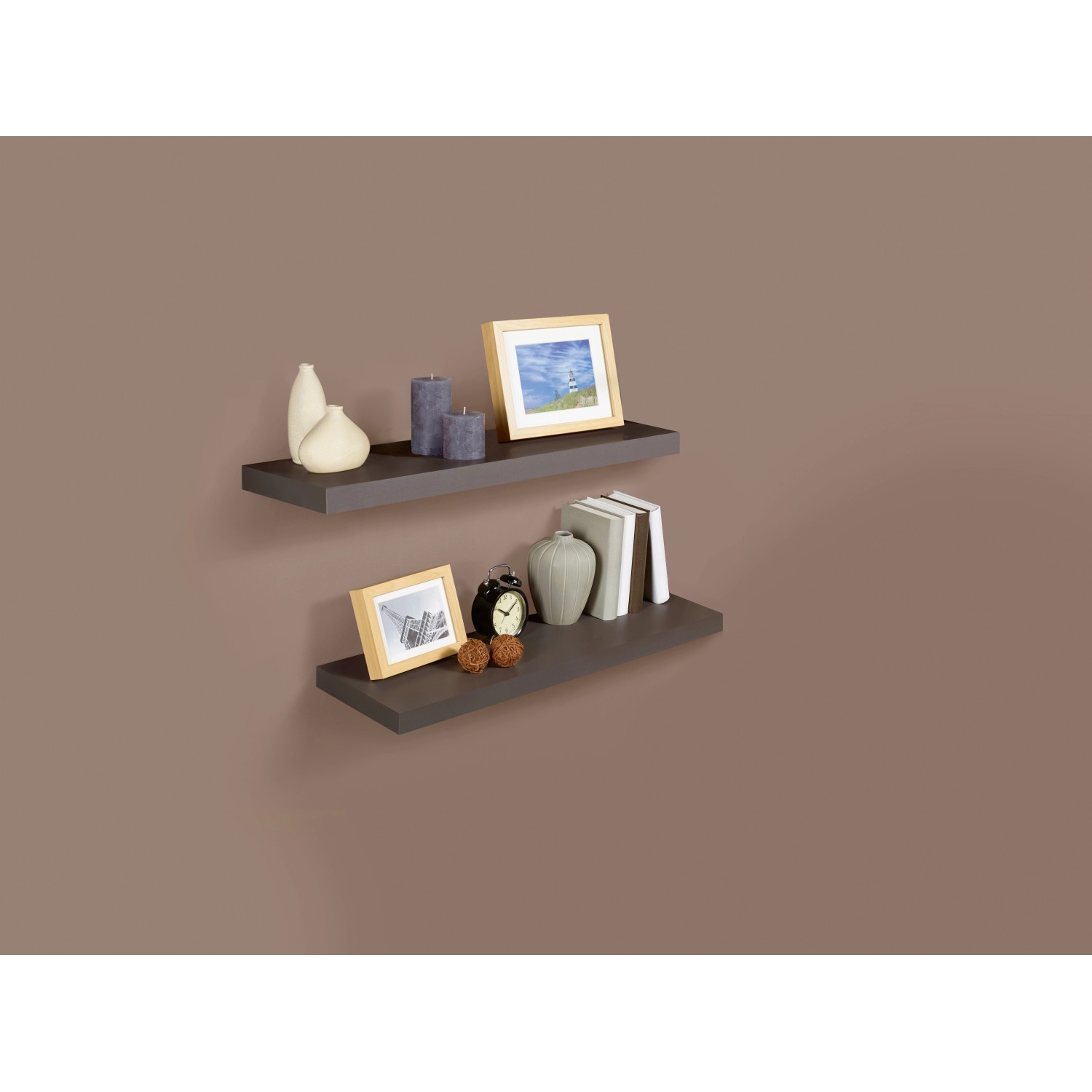 OBI Nástěnný regál Valbonne antracitový 79,5 x 23,5 x 3,8 cm