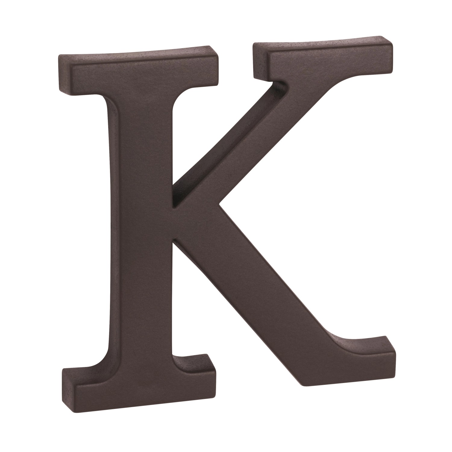 Domovní písmeno plastové hnědé K 9 cm
