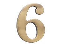 COBRA Číslice 6 - 5 cm, česaný bronz
