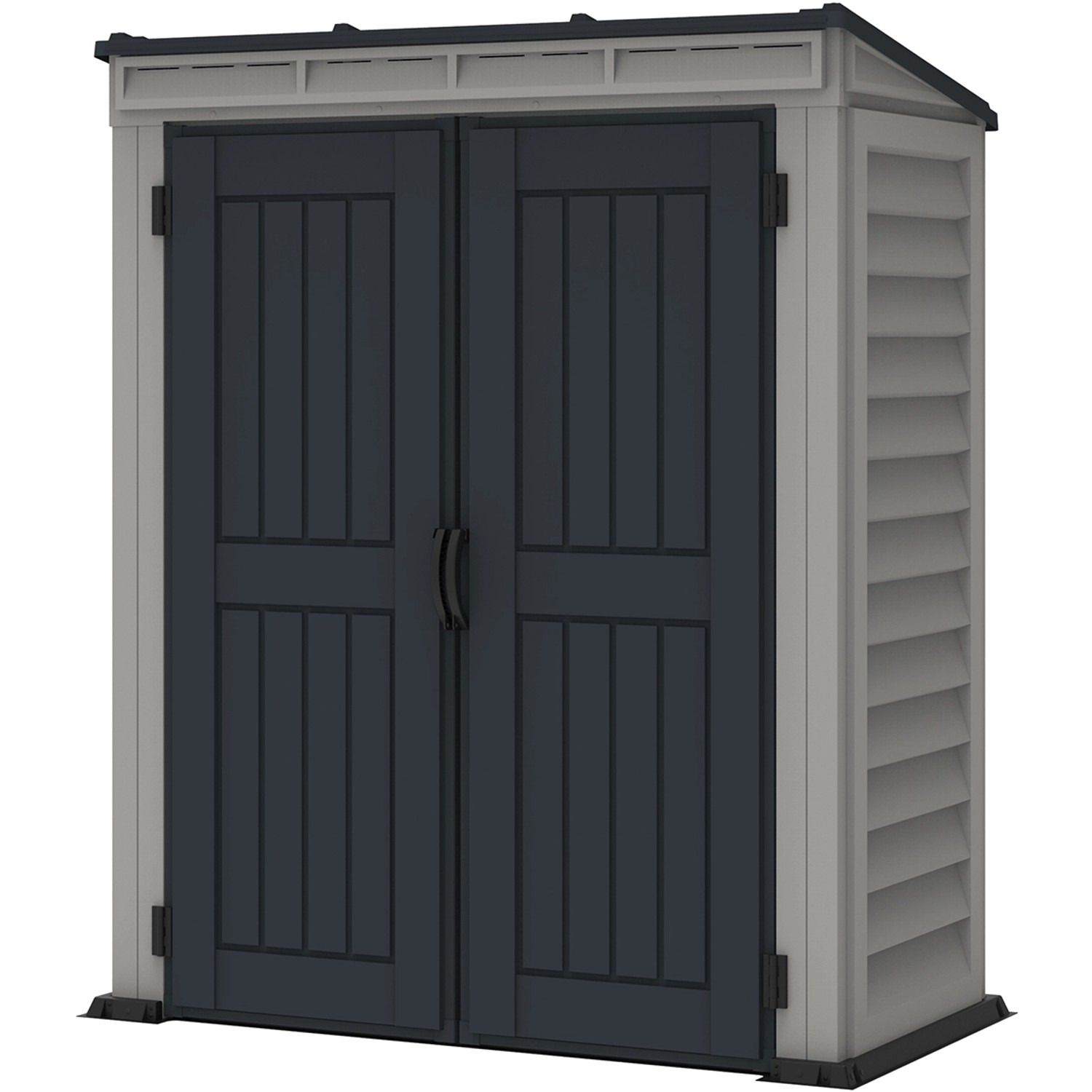 Duramax Plastový domek na nářadí YardMate Pent, antracitová/šedá, 171 x 92 cm