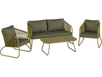 Lounge zahradní sestava provazová Scafford olivová Lounge zahradní sestava provazová Scafford olivová