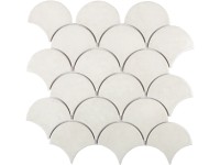 Euro Stone Keramická mozaika Castello Šupina bílá 29,2 x 30,3 cm
