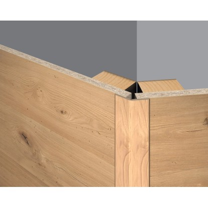 Egger Decowall FL009 Esbjerg skládací lišta, světle hnědé obložení stěn pro vnitřní rohy.