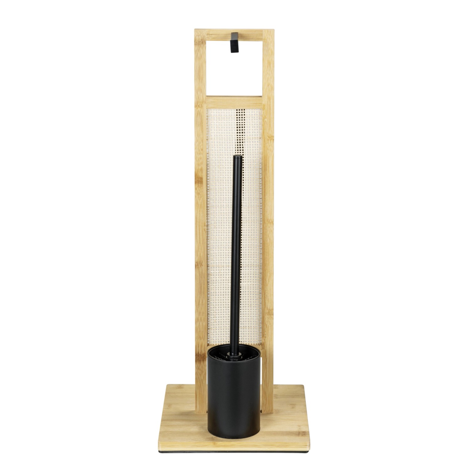 Wenko WC štětka a držák WC papíru Rivalta Allegre, ratan/bambus, 25 x 25 x 73 cm