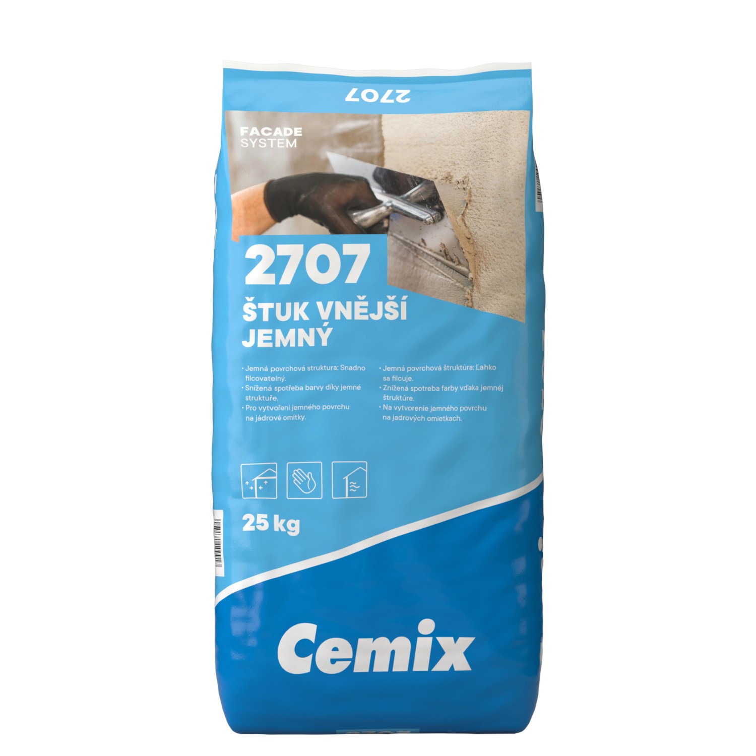 Cemix Vnější štuk jemný 25 kg