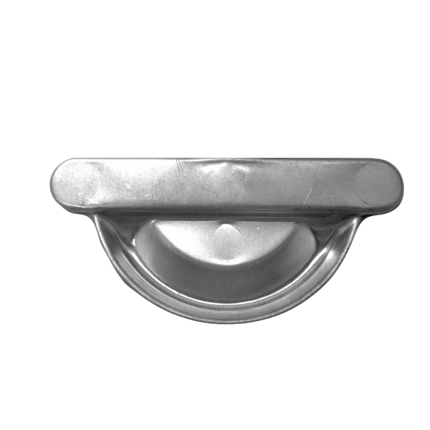 Sarei Čelo (dno) RG 75 pro půlkulatý okapový žlab, hliník-přírodní, uni