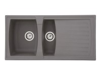 Respekta Kuchyňský dřez Mineralite Boston betonově šedý 100 x 50 cm