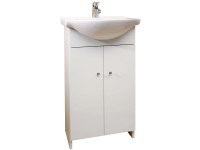 A-Interiéry Koupelnová skříňka s keramickým umyvadlem Zita 50, bílá