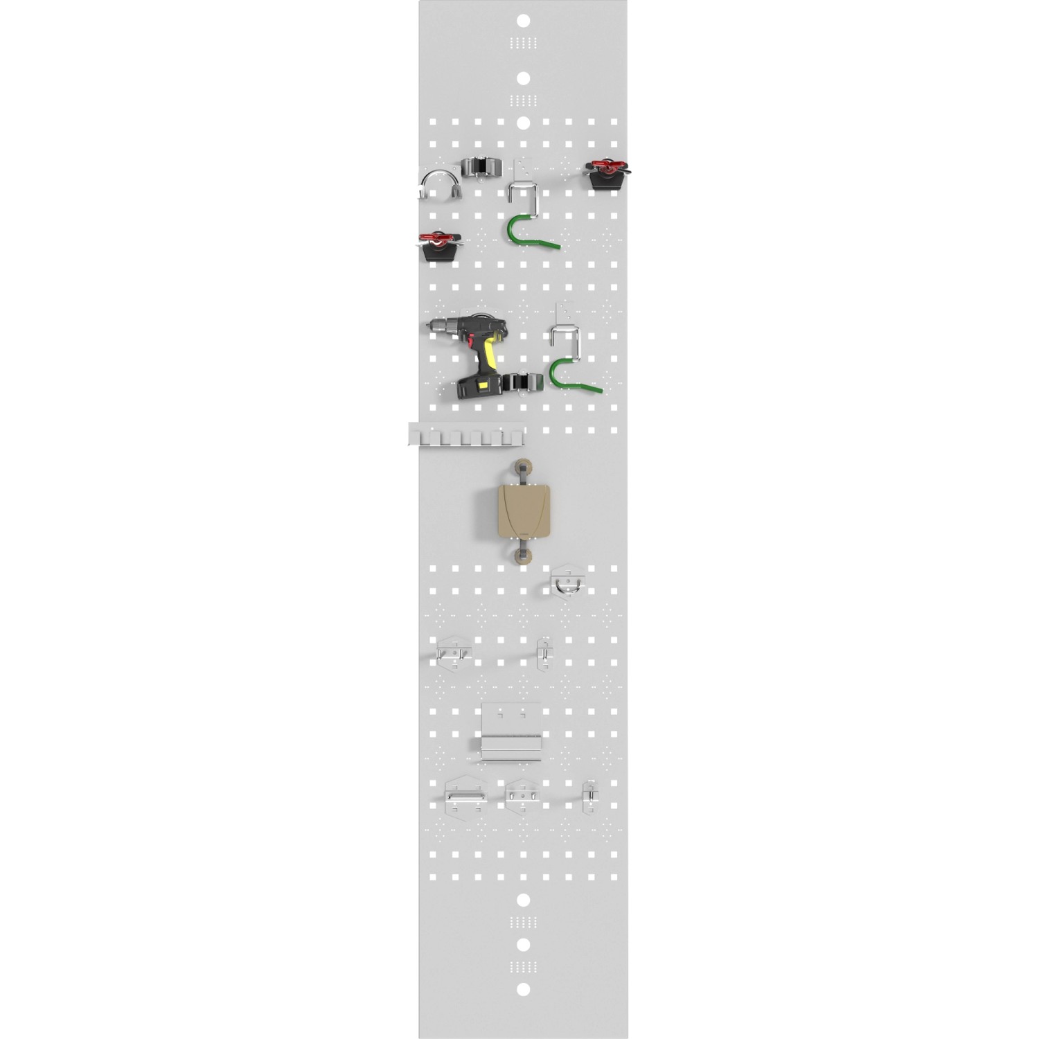 Policové podpěry pro zahradní domek na nářadí, 6 x 172 cm, 2 ks