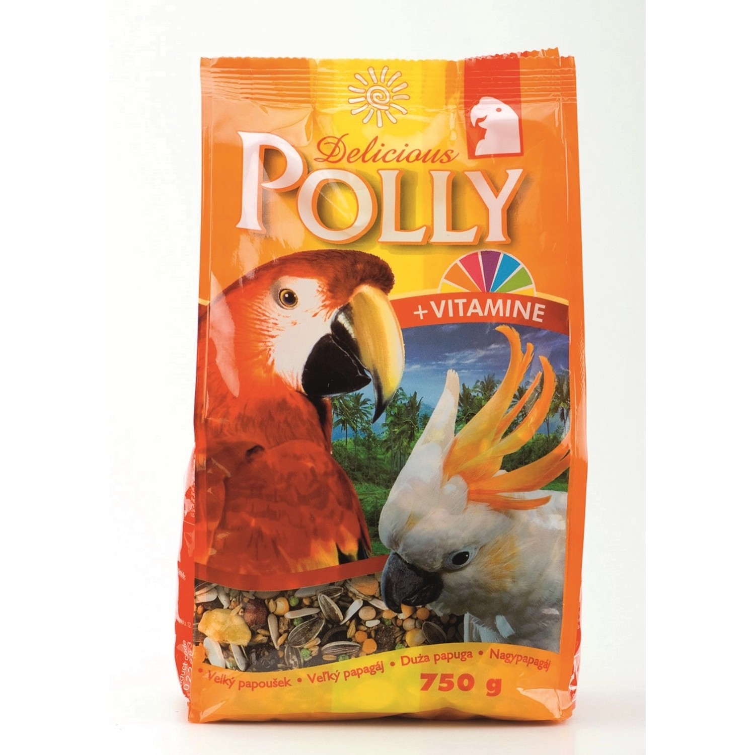 Polly Krmivo pro velké papoušky 750 g