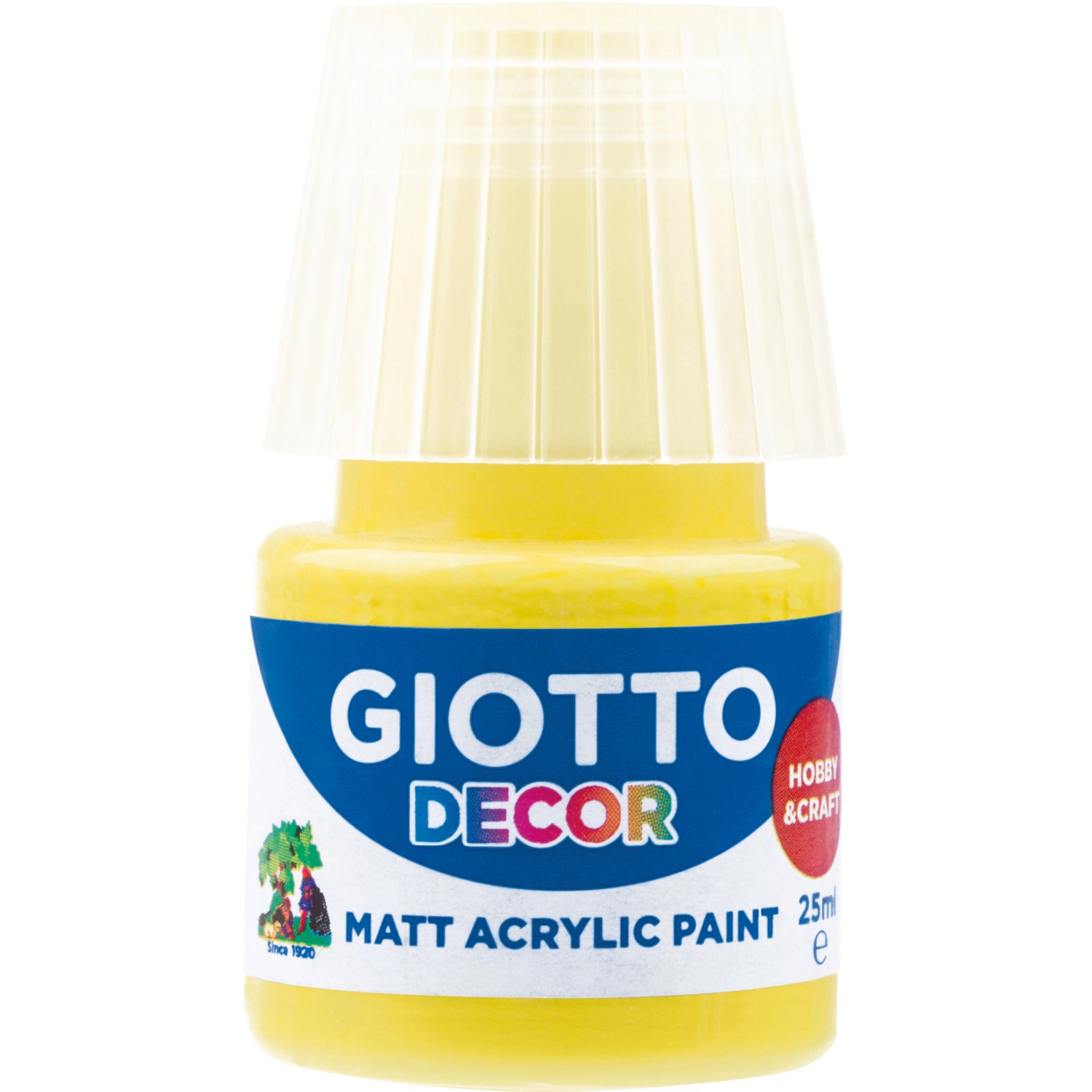GIOTTO Akrylová barva Decor Acrylic MATT primární žlutá, 25 ml