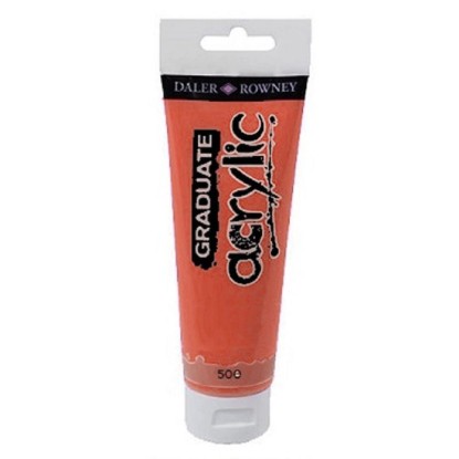Daler Rowney Akrylová barva GRADUATE kadmium červené, 120 ml