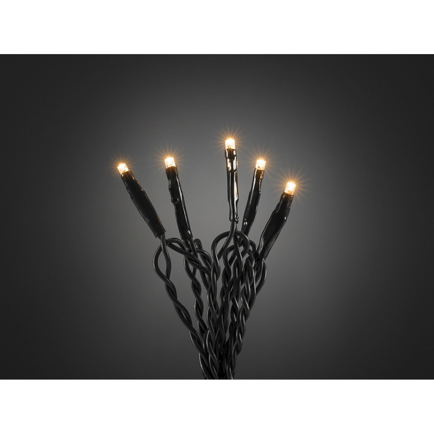 Konstsmide LED světelný řetěz 100 mikro světel jantarová barva 24 V pro interiér