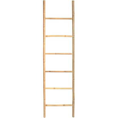 MSV Bambusový žebřík přírodní 6 stupňů, 50 x 190 cm