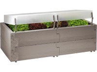 JUWEL Vyvýšený záhon Timber pěstovací sada 2v1 130 x 60 x 52 cm