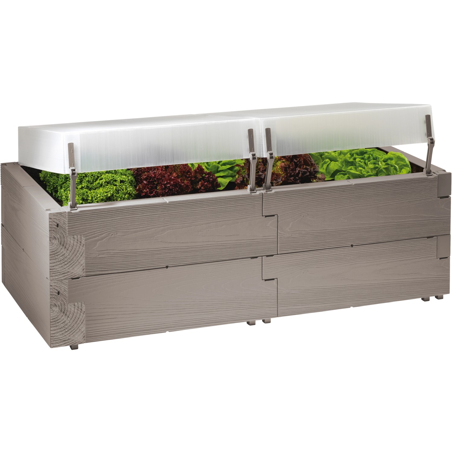 JUWEL Vyvýšený záhon Timber pěstovací sada 2v1 130 x 60 x 52 cm