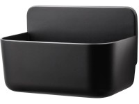 tesa Košík do sprchy Lavaa vel. S, matná černá, 130 x 200 x 110 mm