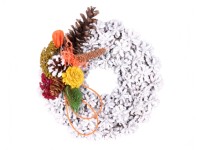 Hřbitovní věnec ze šišek VZPOMÍNÁME, pr. 20 cm