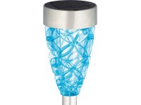 OBI LED solární svítidlo s trnem Donati modré