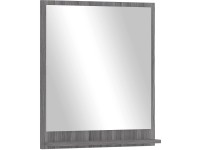 Astor Koupelnové zrcadlo Oslo s poličkou, šedá, 60 x 68 cm