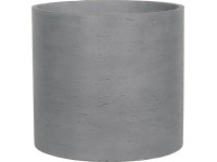 Válcový květináč tmavě šedý 24 cm x 24 cm x 22 cm