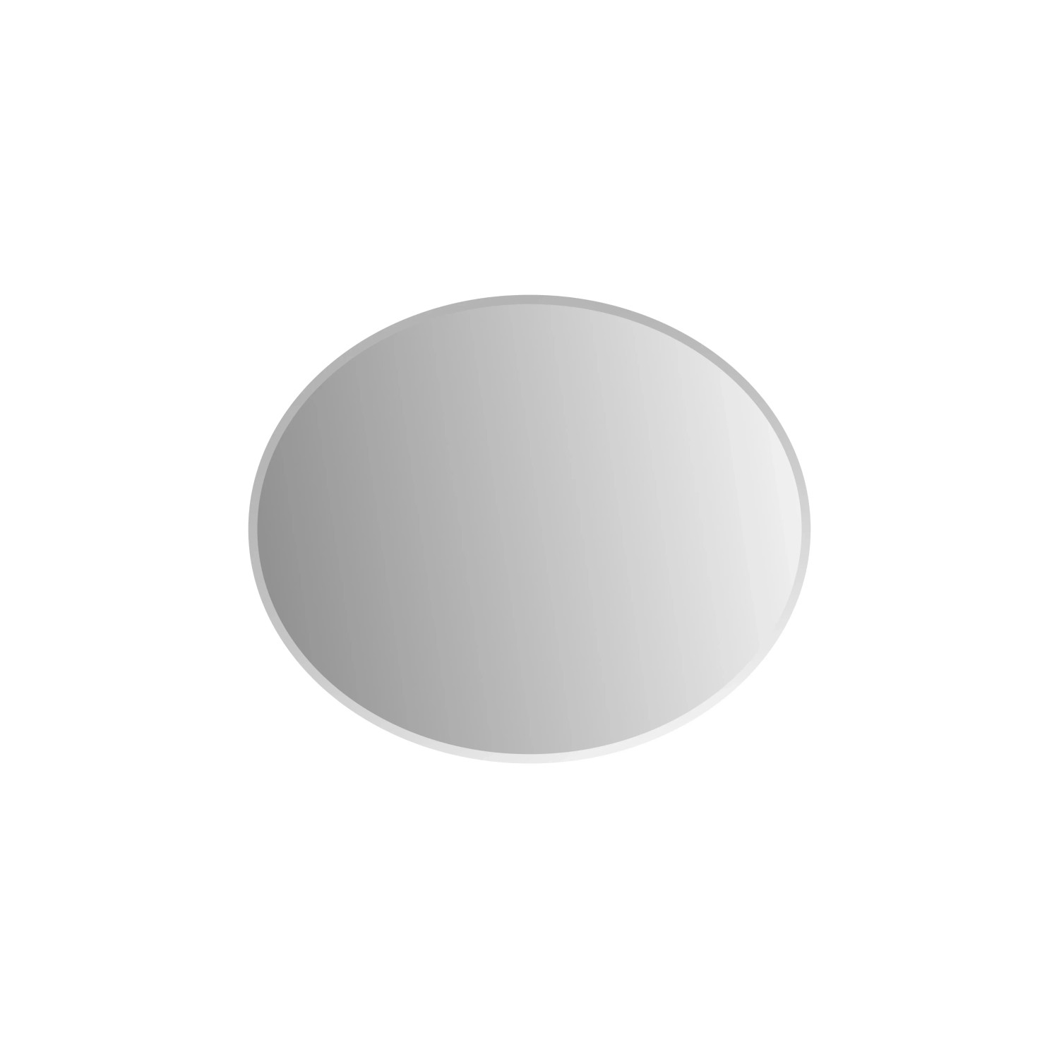 Kristall-Form Fasetové zrcadlo Nora, stříbrné, 60 x 50 cm