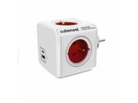 Cubenest Rozbočovač PowerCube Original USB PD 20W, 4x zásuvka + USB A+C, červená Cubenest Rozbočovač PowerCube Original USB PD 20W, 4x zásuvka + USB A+C, červená