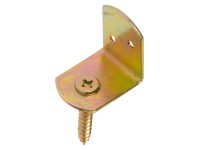 Kování k pletenému plotu žlutě pozinkované 38 mm x 38 mm x 30 mm