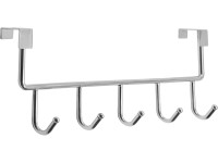 Siro Věšák na dveře kovový lesklý chromovaný délka 355 mm