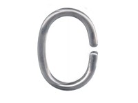 Kleine Wolke Kroužky pro sprchové závěsy stříbrné, 12 ks