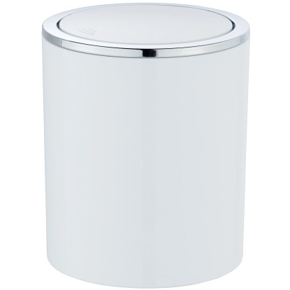 Wenko Kosmetický odpadkový koš s výkyvným víkem Inca, bílá, 2 l