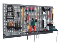 Küpper 3dílná děrovaná stěna 70108, 12 háčků, 120 x 60 cm