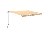 Kloubová markýza Aventura, žluto-bílá, 400 x 250 cm