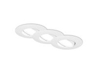 BRILONER Vestavné LED svítidlo bílé 4,9W 480lm 4000K IP65 pr. 90x45 mm, 3 ks