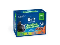 Brit Kapsička pro kočky Premium Cat Pouches Sterilised Plate 1200 g (12x100 g) Brit Kapsička pro kočky Premium Cat Pouches Sterilised Plate 1200 g (12x100 g)