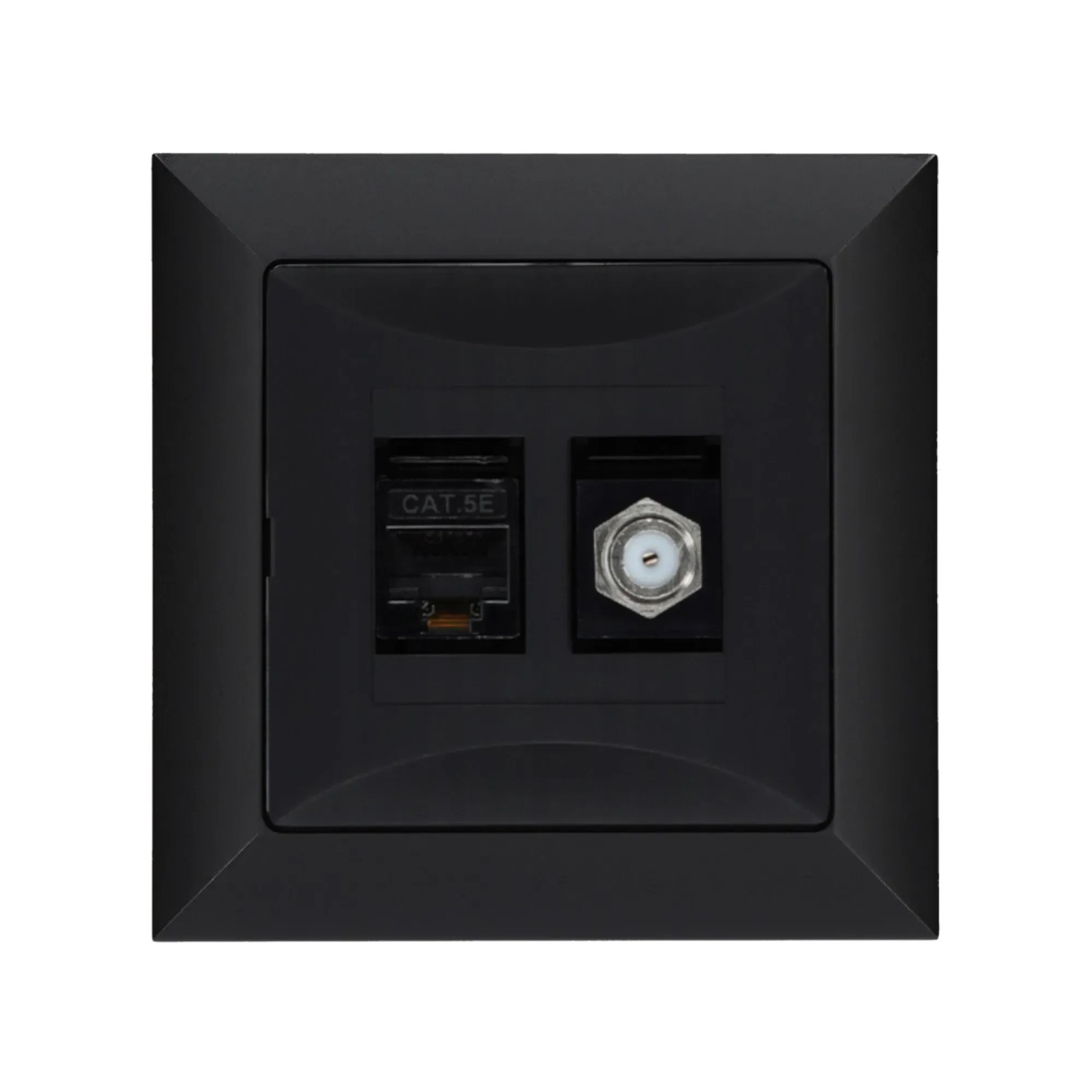 Zásuvka anténní RJ45 Pola, černá