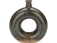 Váza Ancient Secrets, černá, 19,5 x 6 x 17 cm