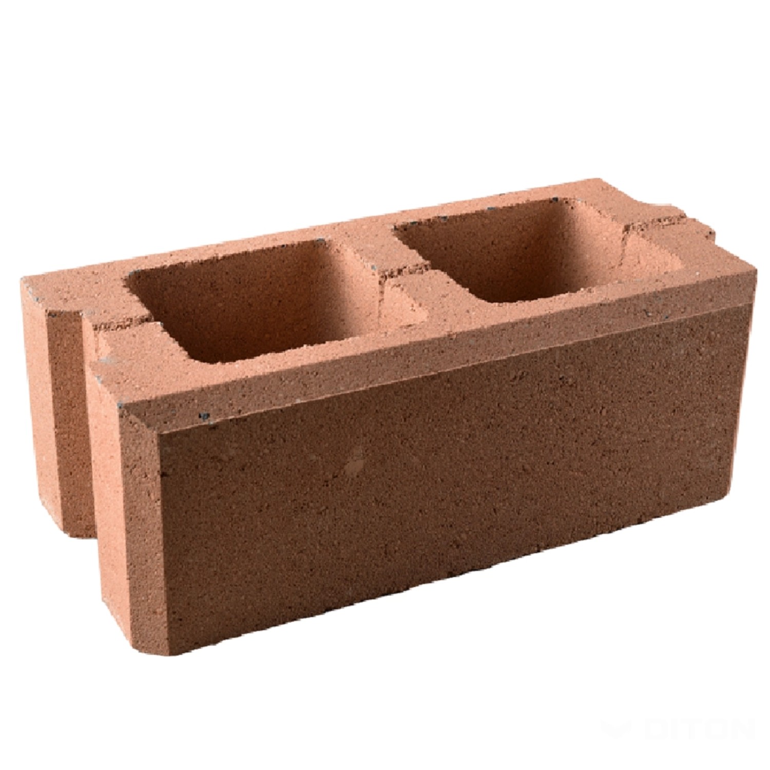 DITON Zdicí prvek VISO průběžný melír cihlový 40 x 20 x 15 cm